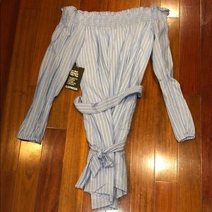 NWT Express Off shoulder dress cotton Petite Small